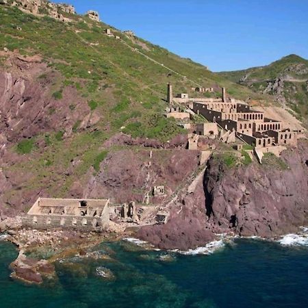Вилла L'Estasi Tanca Piras A Bordo Piscina Con Vista Mare Nebida Экстерьер фото