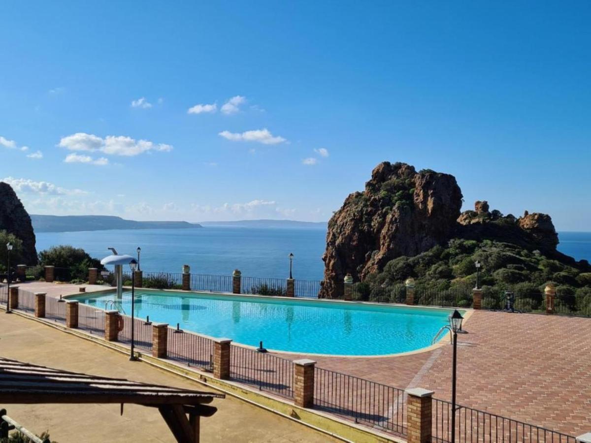 Вилла L'Estasi Tanca Piras A Bordo Piscina Con Vista Mare Nebida Экстерьер фото