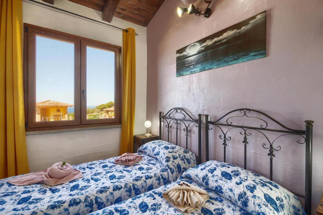 Вилла L'Estasi Tanca Piras A Bordo Piscina Con Vista Mare Nebida Экстерьер фото