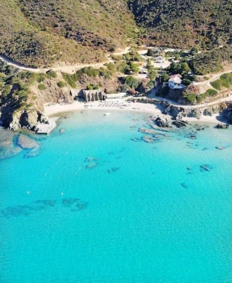 Вилла L'Estasi Tanca Piras A Bordo Piscina Con Vista Mare Nebida Экстерьер фото