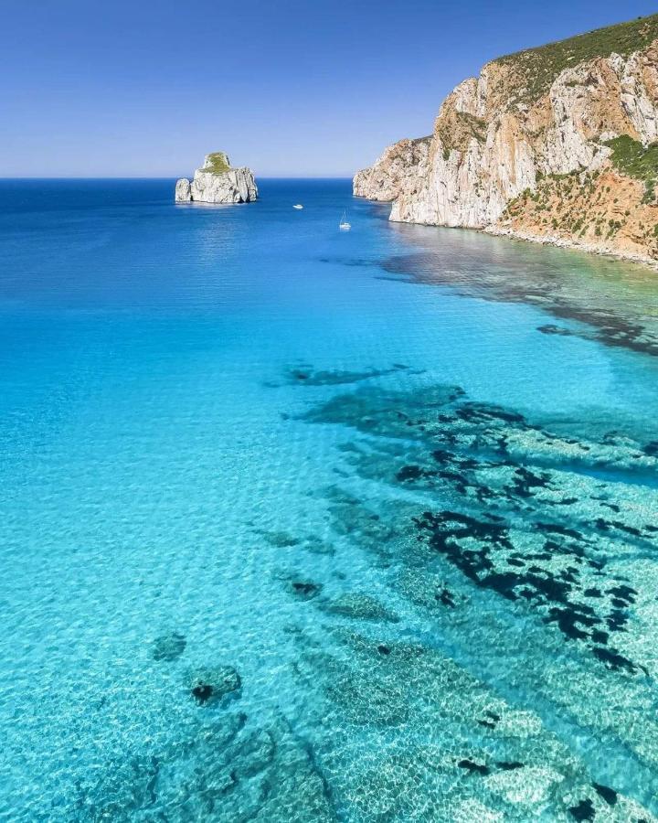 Вилла L'Estasi Tanca Piras A Bordo Piscina Con Vista Mare Nebida Экстерьер фото