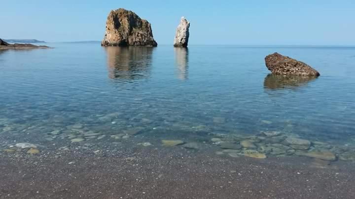 Вилла L'Estasi Tanca Piras A Bordo Piscina Con Vista Mare Nebida Экстерьер фото