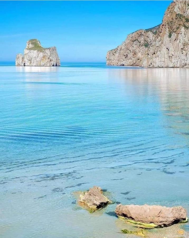 Вилла L'Estasi Tanca Piras A Bordo Piscina Con Vista Mare Nebida Экстерьер фото